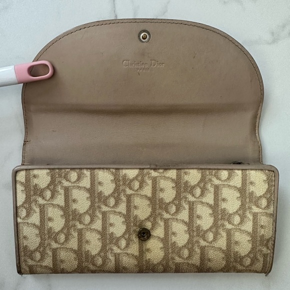 CHRISTIAN DIOR Trotter Canvas Long Wallet Coated Canvas - Picture 9 of 12
